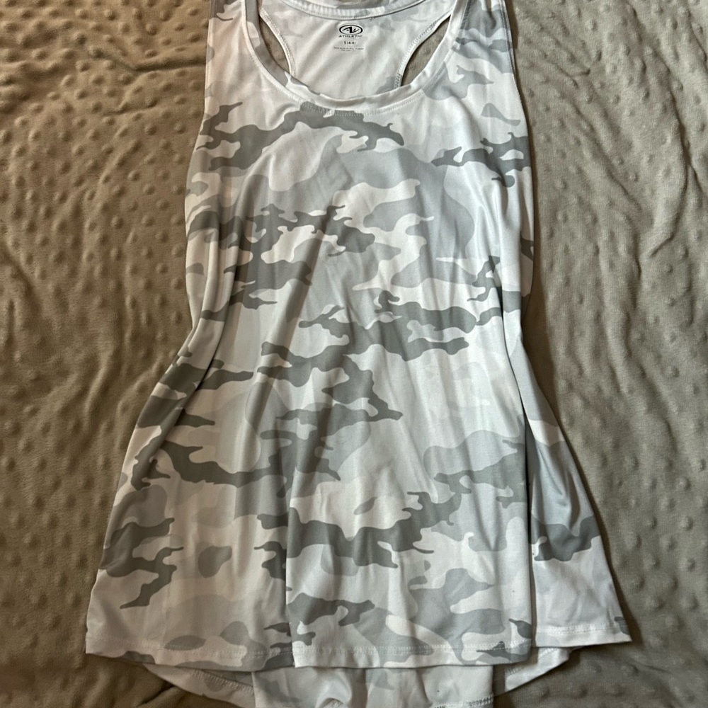 Athletic Works Gray Camo Tank Top